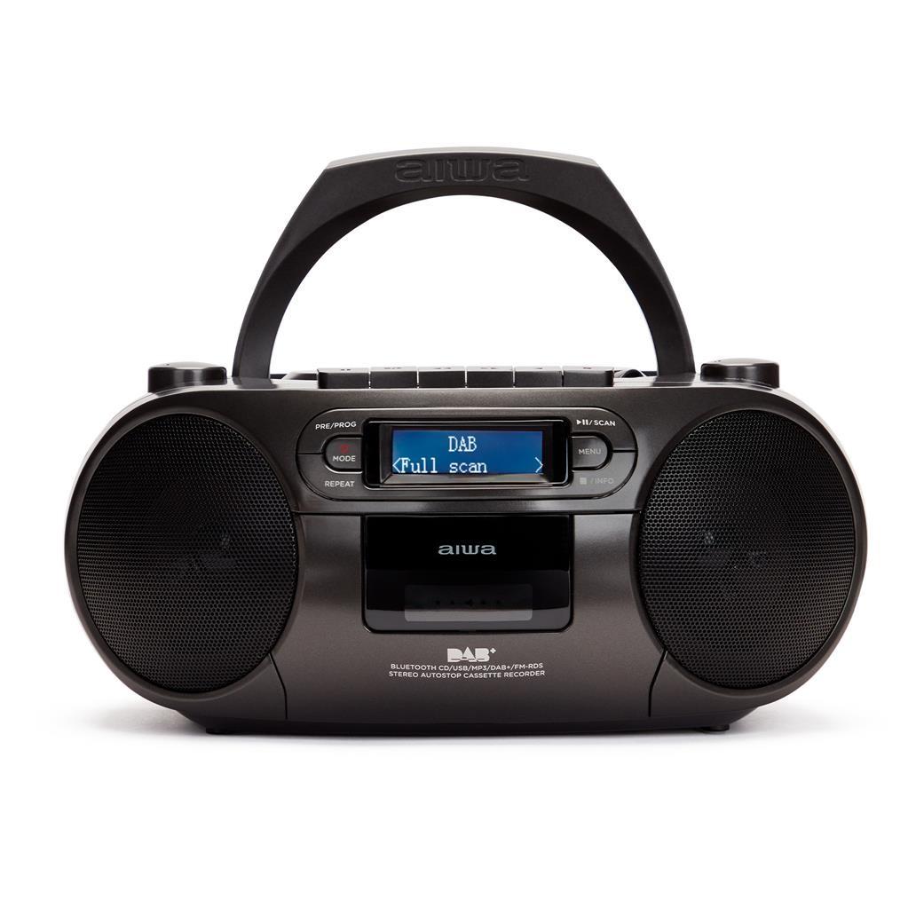 Radio C/ CD E Cassete Portátil Aiwa Bbtc-660 4W Rms Usb B