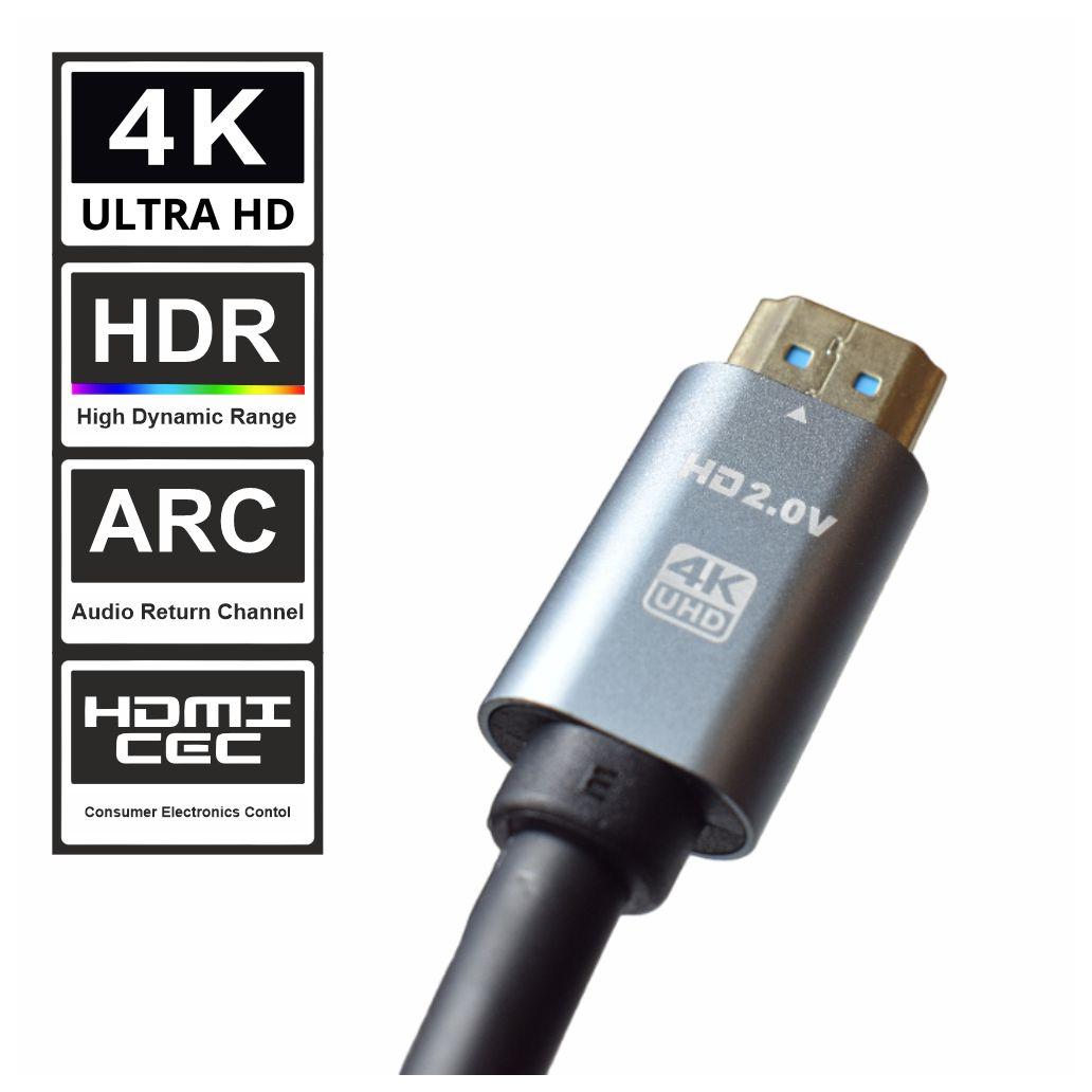 Cabo HDMI 2.0 UHD 4K Macho / Macho 1m PROK