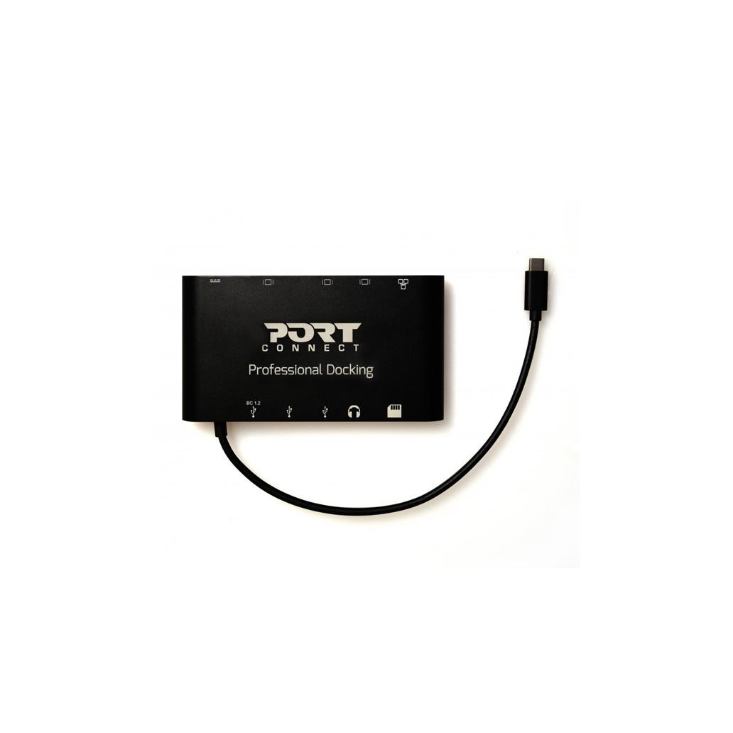 Dock Port Usb-C VGA HDMI MiniDP RJ45 3x Usb CReader PD 60W
