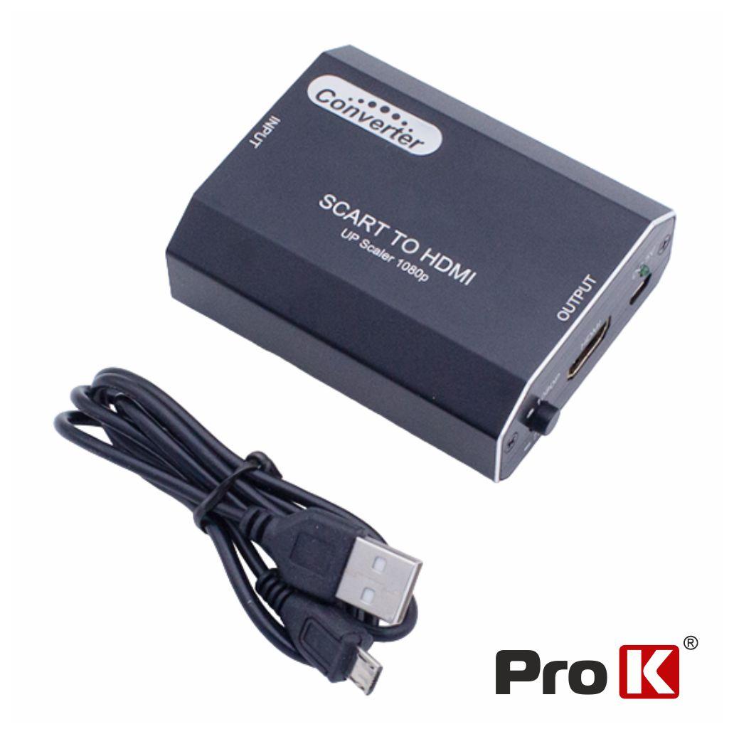 Conversor Scart P/ HDMI/Mhl 720p/1080p PROK