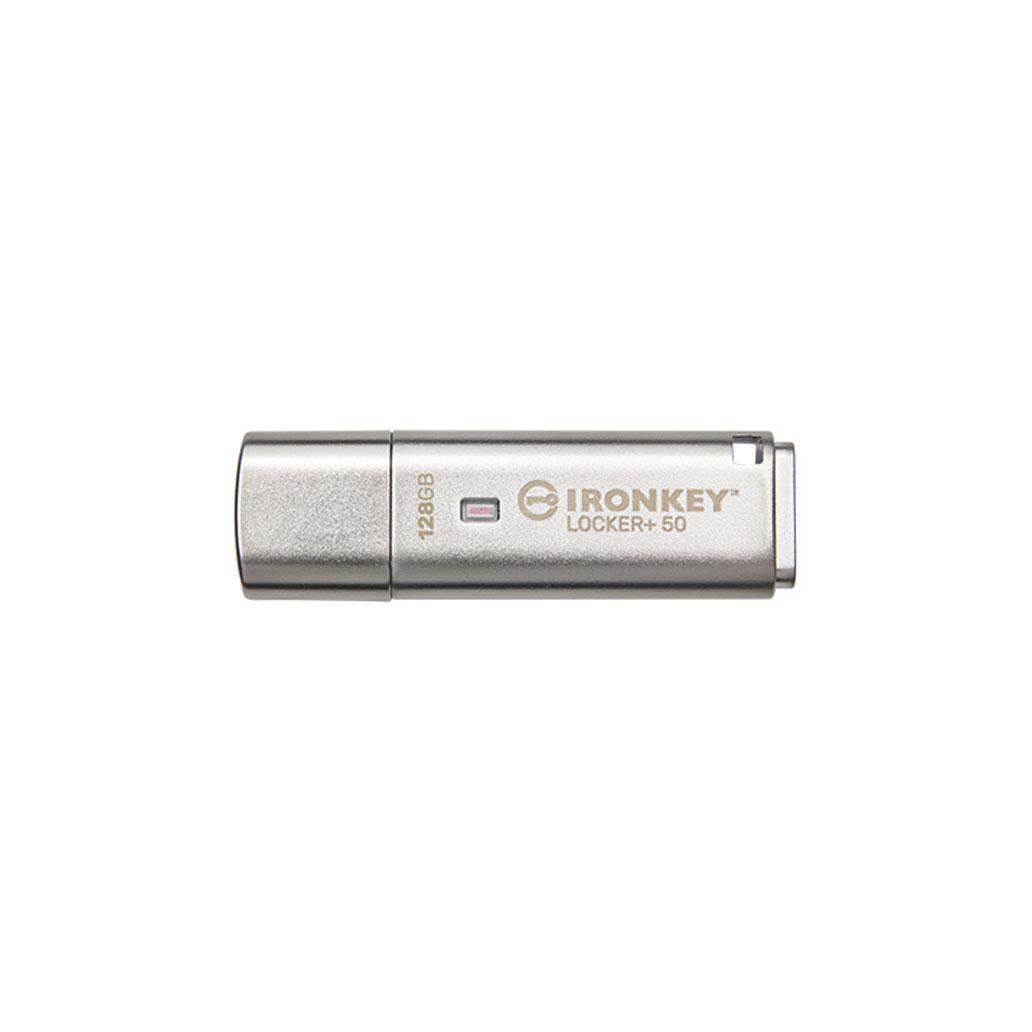 Pen Drive Kingston 128GB IronKey Locker Plus 50 AES Encrypte