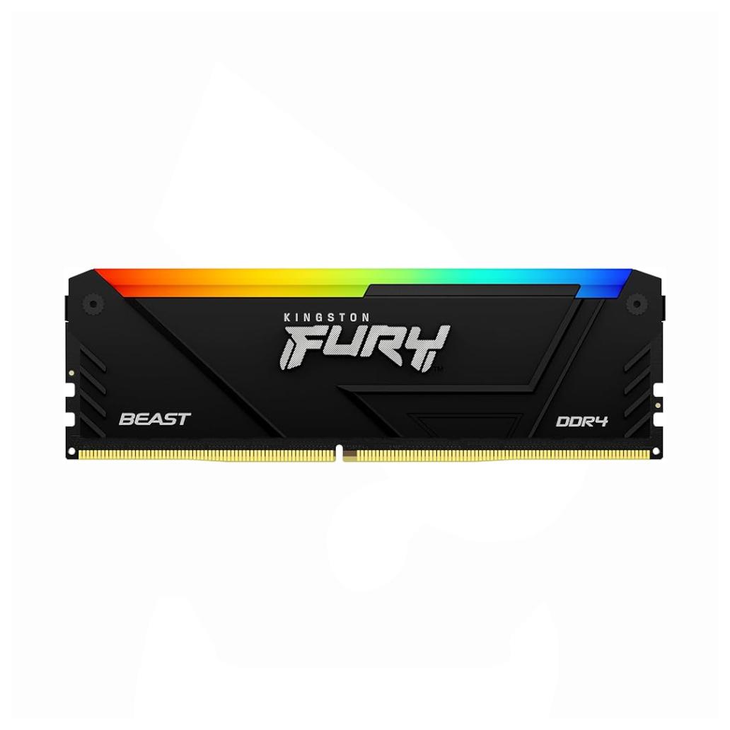 Memória RAM Kingston Fury Beast RGB 8GB DDR4 3200MHz CL16