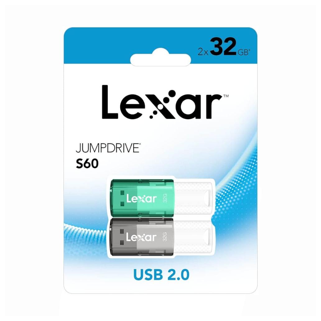Pack Pen Drive Lexar Jumpdrive S60 2x32GB USB 2.0