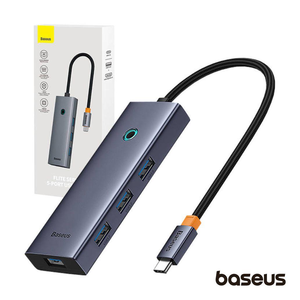Hub USB-C Para 4x USB-A 3.0 e HDMI 4K UltraJoy Baseus
