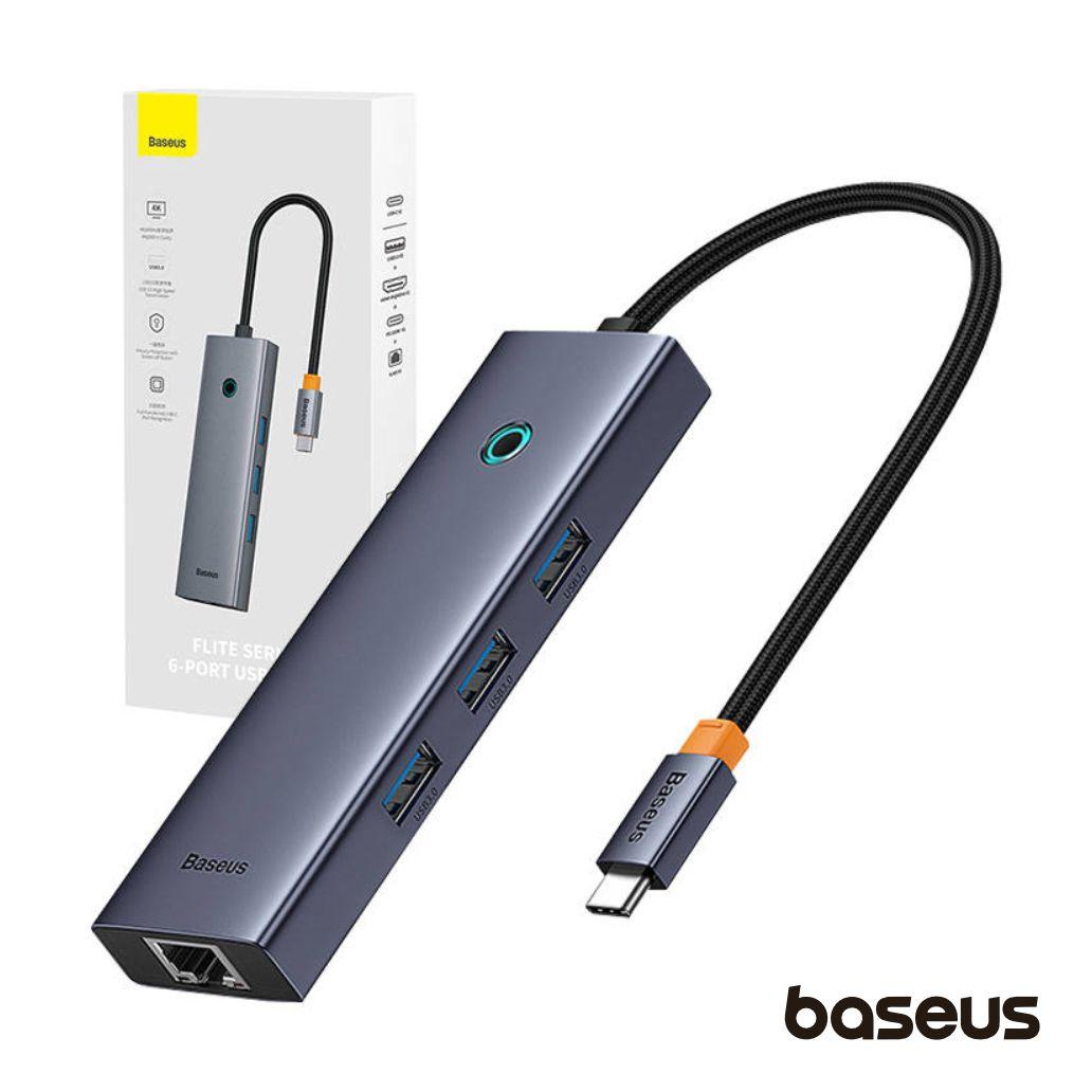Hub USB-C P/ 3x USB-A / HDMI / USB-C PD e RJ45 UltraJoy