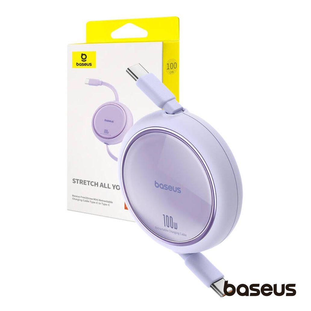 Cabo Retrátil USB-C P/ USB-C Macho PD 100W BASEUS