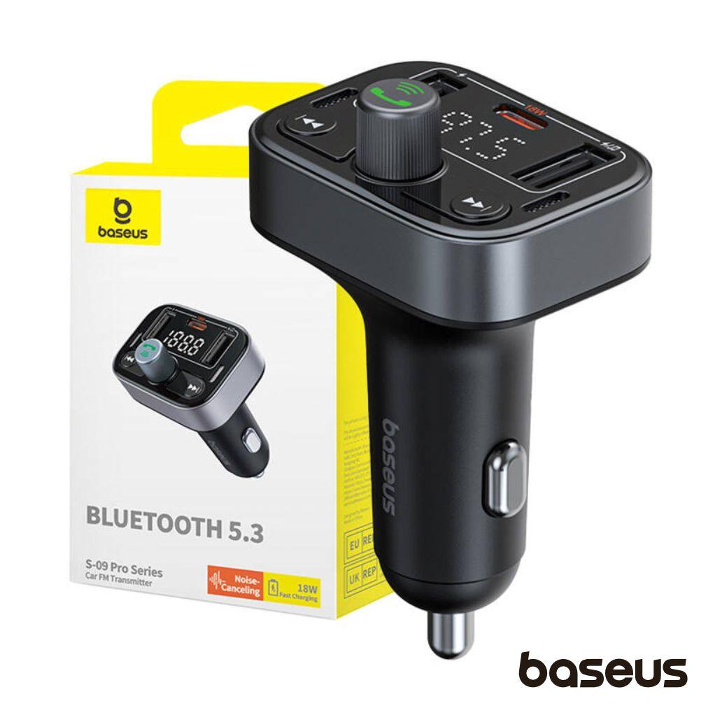 Transmissor FM Bluetooth 5.3 2x USB-A/USB-C PD F. Isqueiro