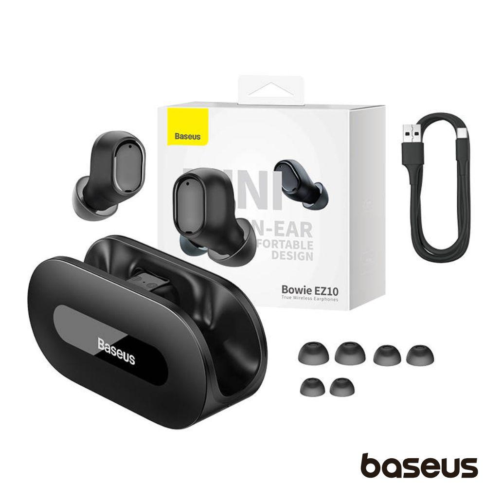 Auriculares Earbuds TWS Bluetooth 5.3 Bowie Preto BASEUS