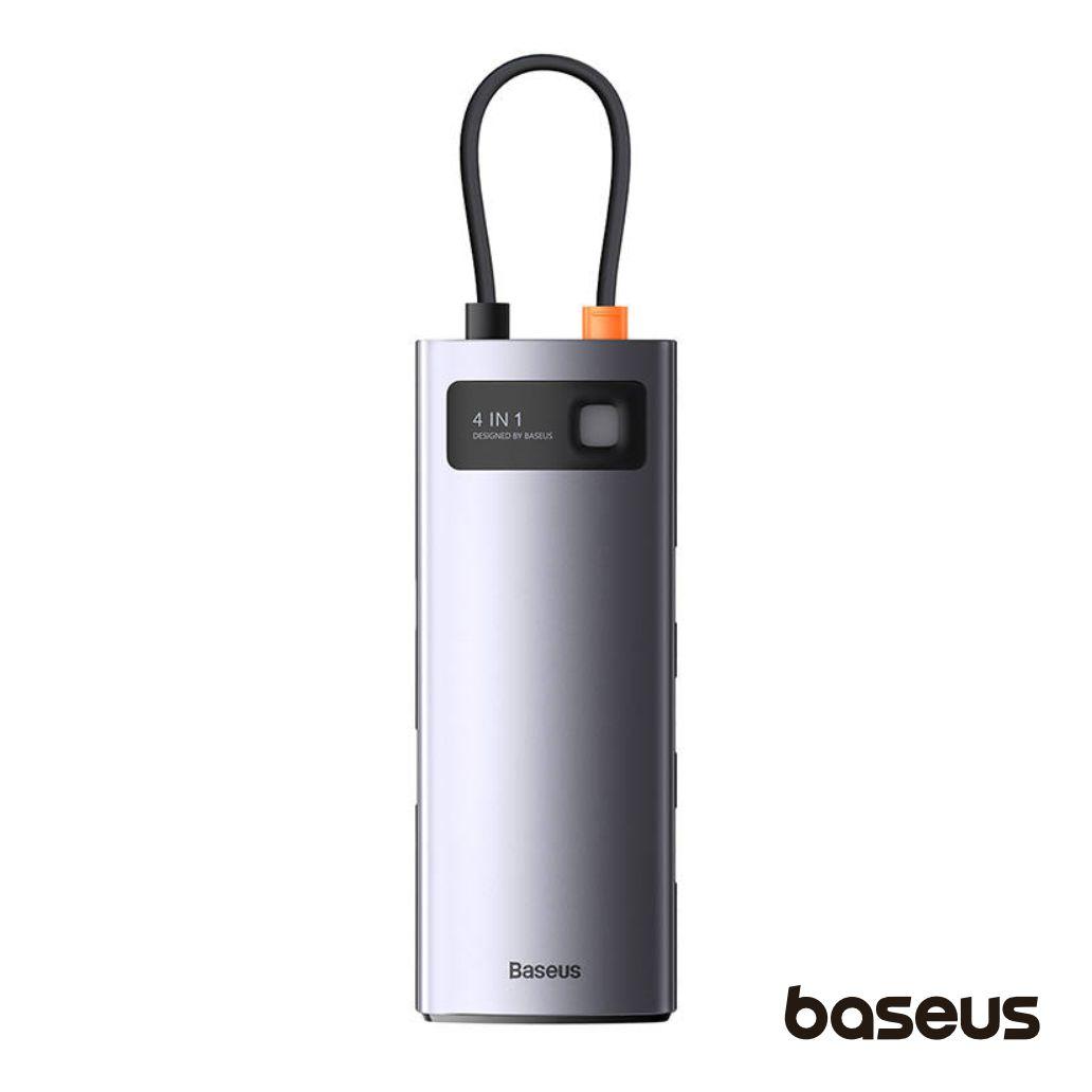 Hub 4 em 1 USB-C P/ USB-C e 4x USB-A 3.0 Metal Gleam BASEUS