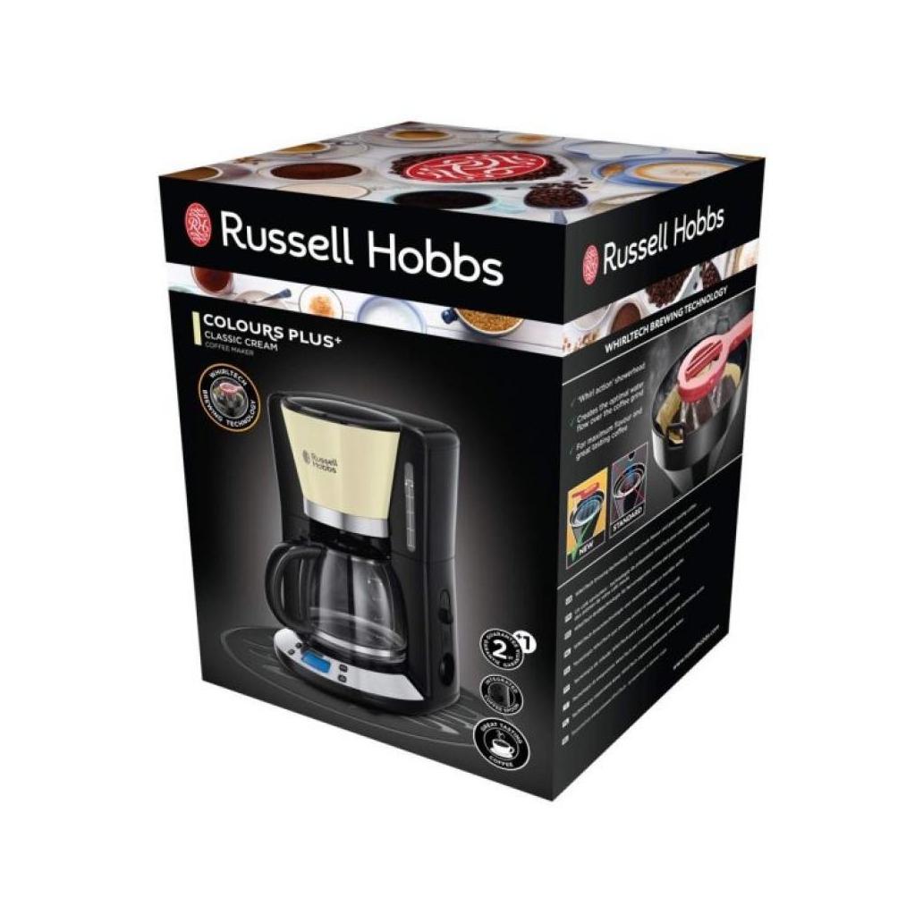 Russell hobbs máquina de café colours plus creme preto 24033