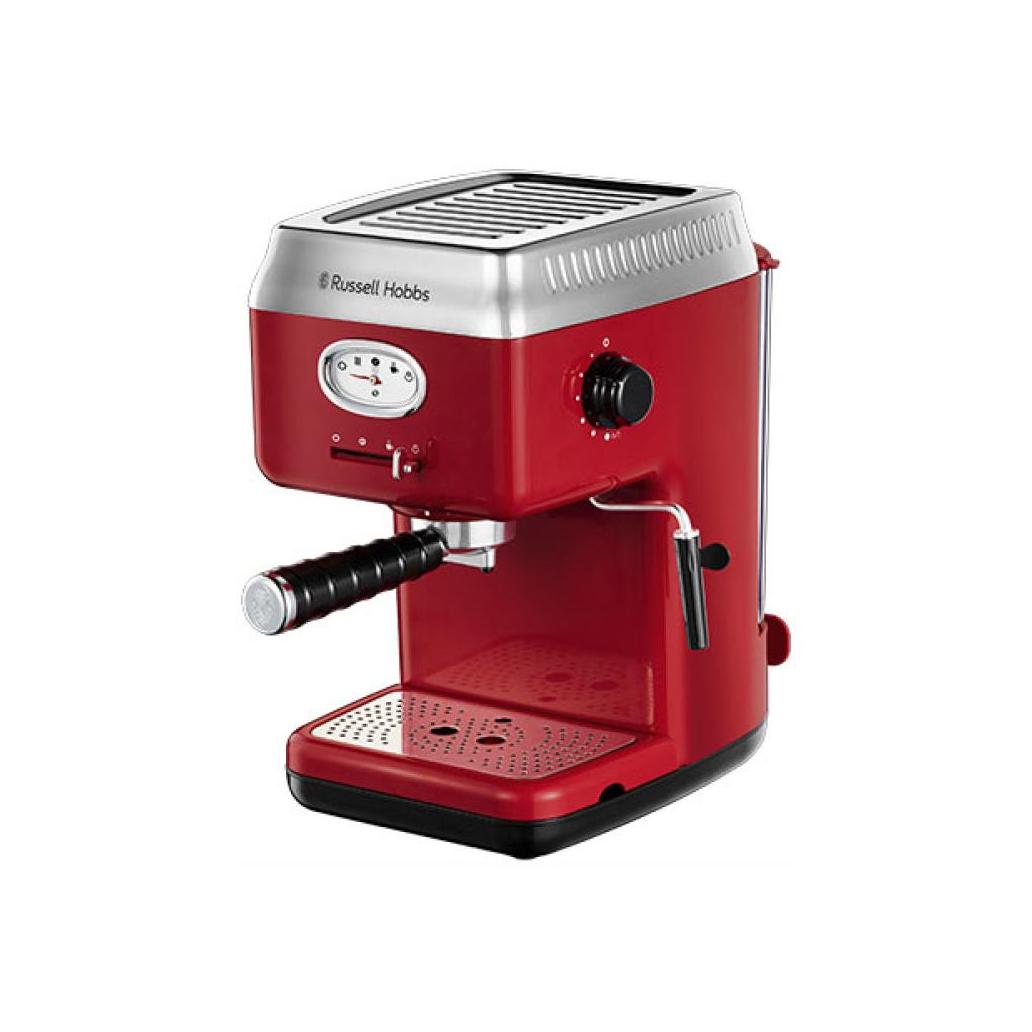 Russell hobbs máquina de café expresso retro vermelha 28250-