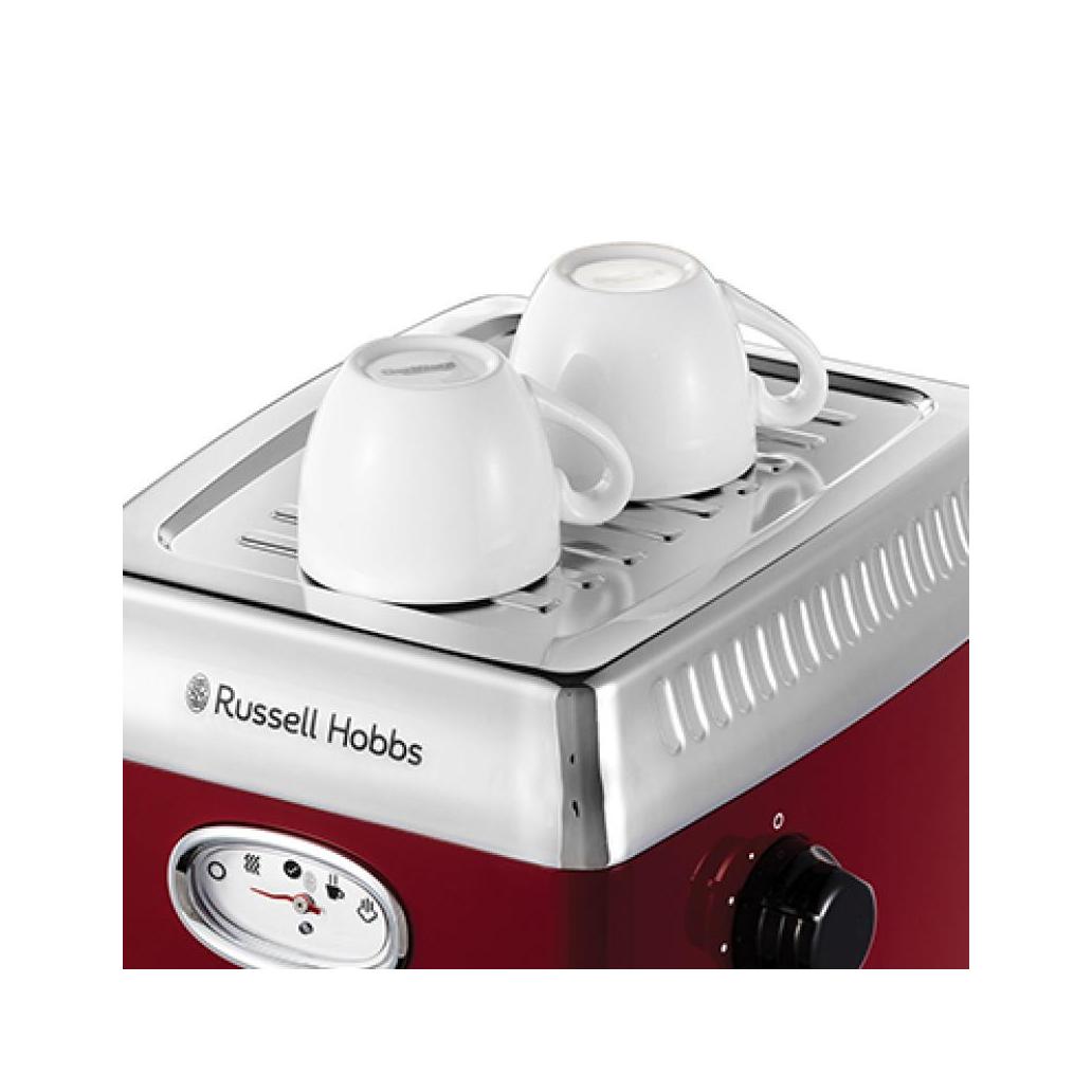 Russell hobbs máquina de café expresso retro vermelha 28250-