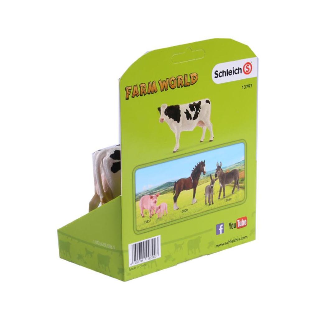 Vaca Preta e Branca Farm Life Schleich 13797