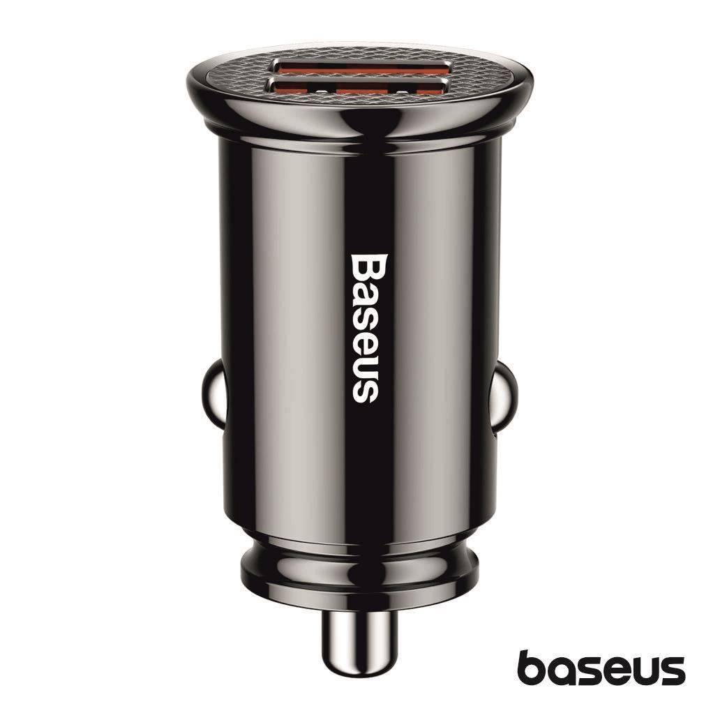 Adaptador Isqueiro Quick Charge3.0 2usb 12-24v 5a Baseus