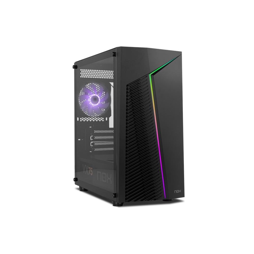 Caixa micro-atx semitorre nox infinity zeta preto argb usb3