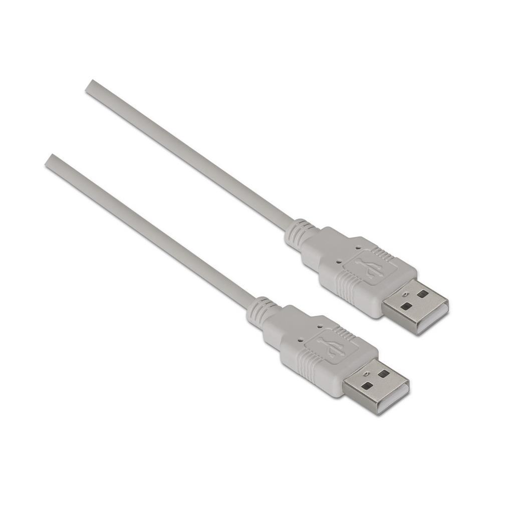 Cabo usb 2.0 tipo am-am bege 1.0m aisens a101-0021