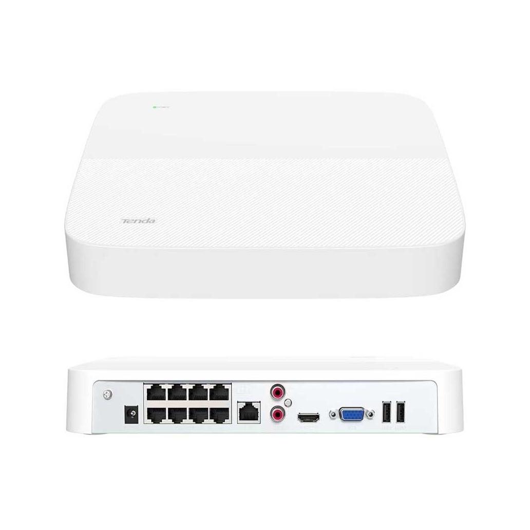 Gravador de vídeo de vigilância tenda red hdmi 4k 8 canais n