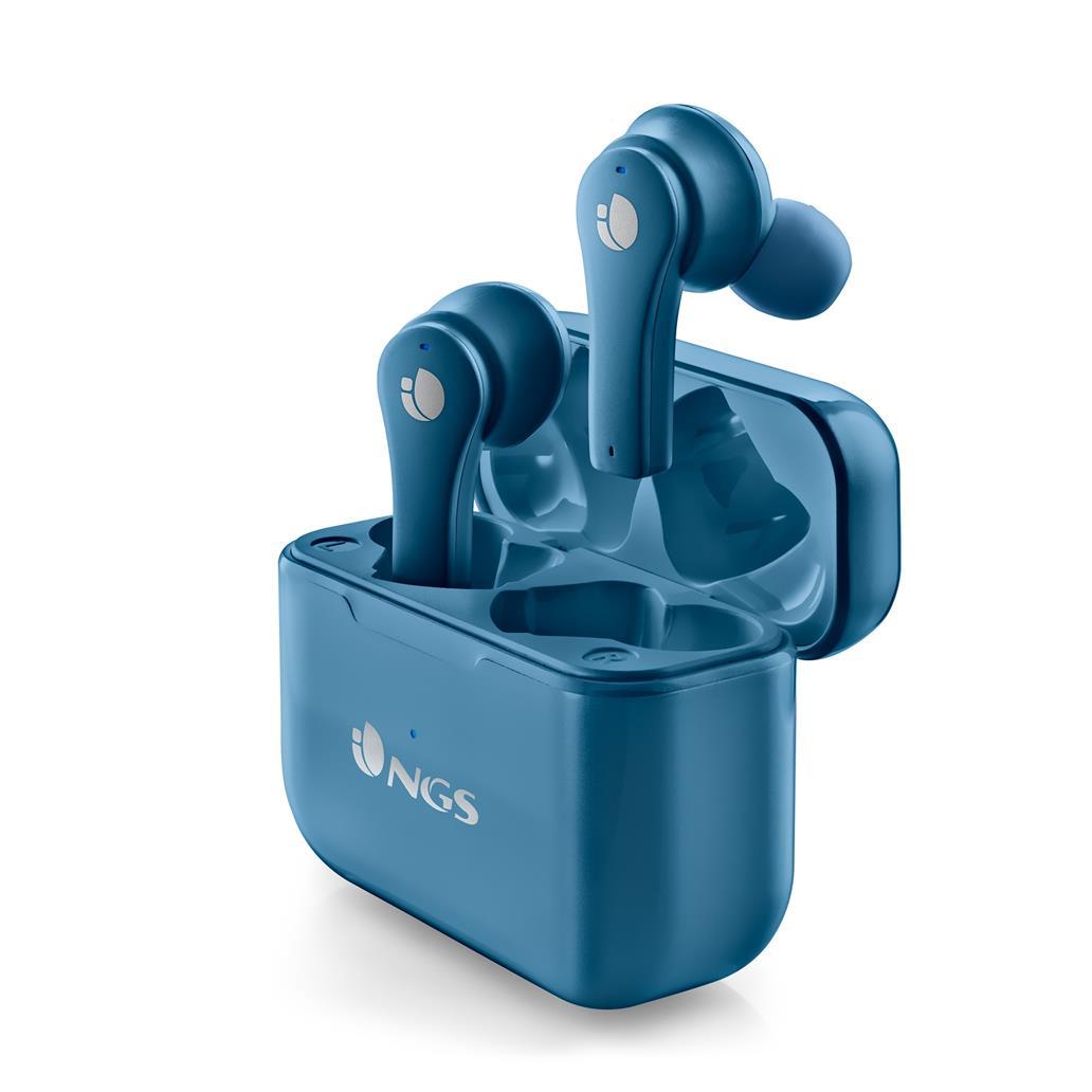 Auriculares Bluetooth NGS Artica Bloom Azul