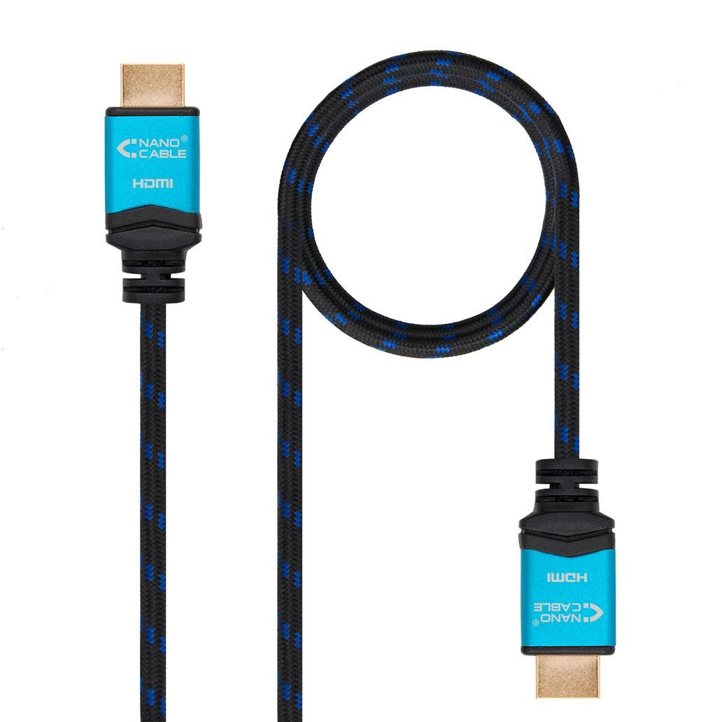 Cabo hdmi v2.0 4k 60hz 18gbps am-am preto 10.0 m nanocable 1