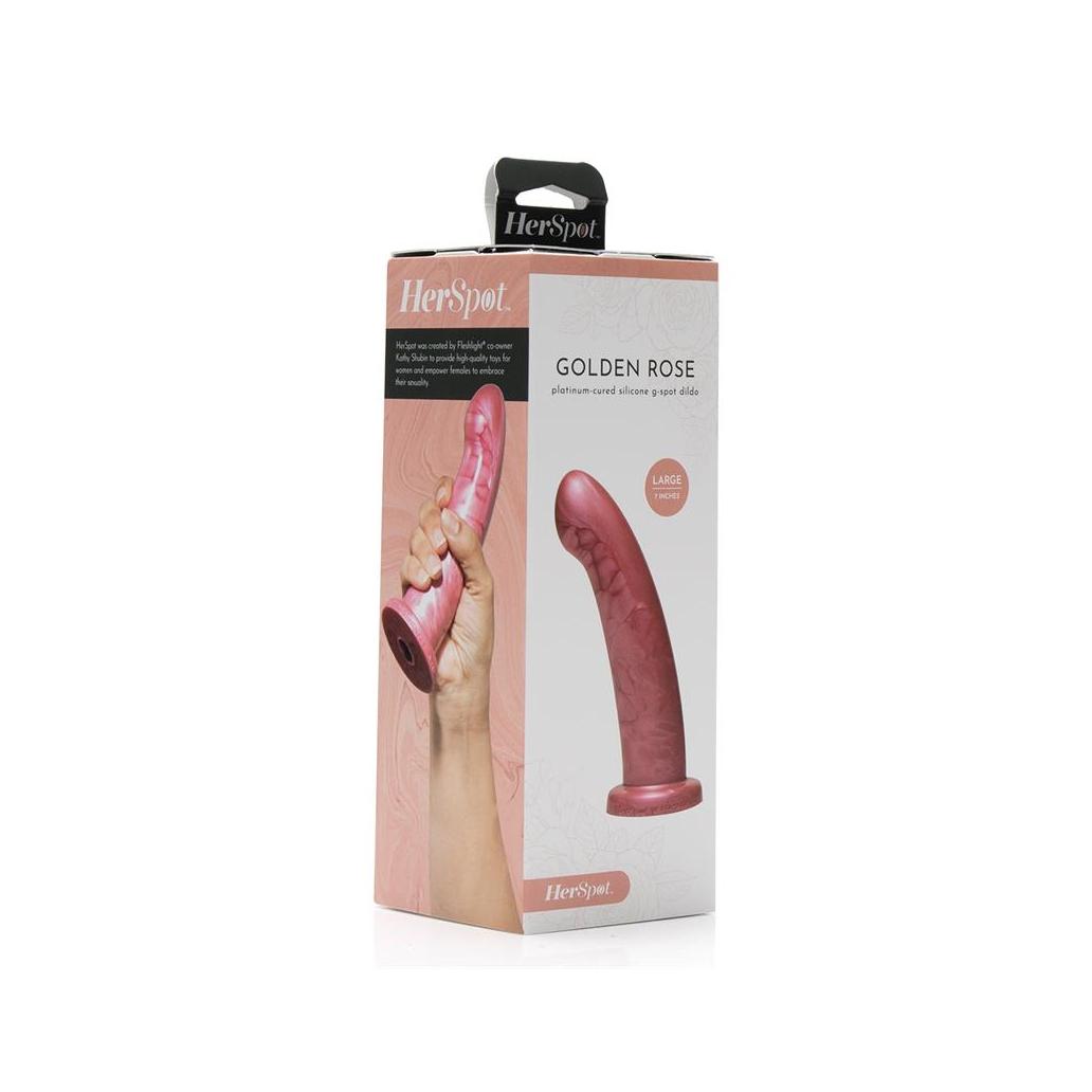 Dildo herspot golden rose talla grande