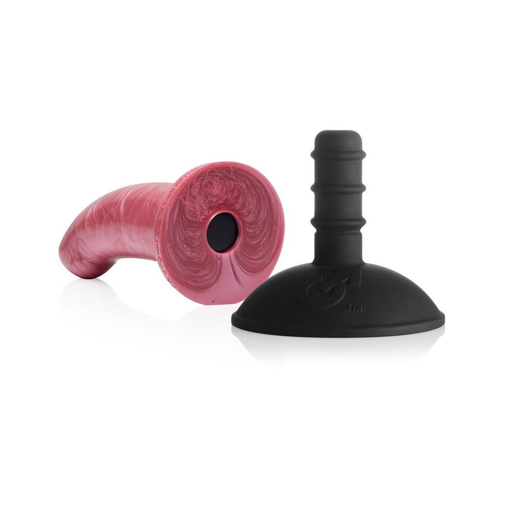 Dildo herspot rosa dourada talla mediana