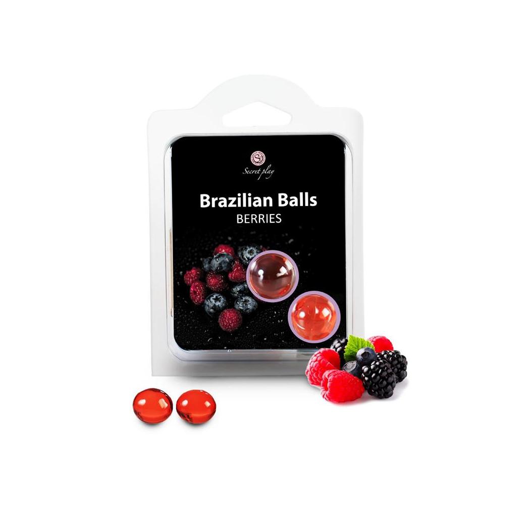Secret play set 2 bolas brasileiras aroma frutas del bosque