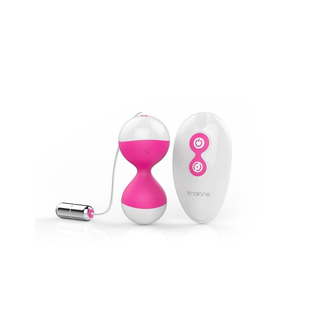 Ovo vibratório e bolas kegel miu miu fuchsia