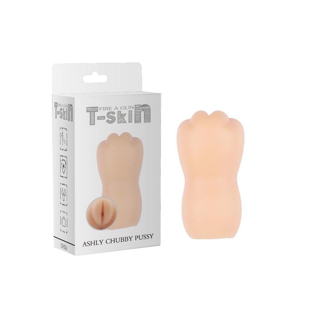 Masturbador ashly chubby vagina t-skin 13,3 cm natural