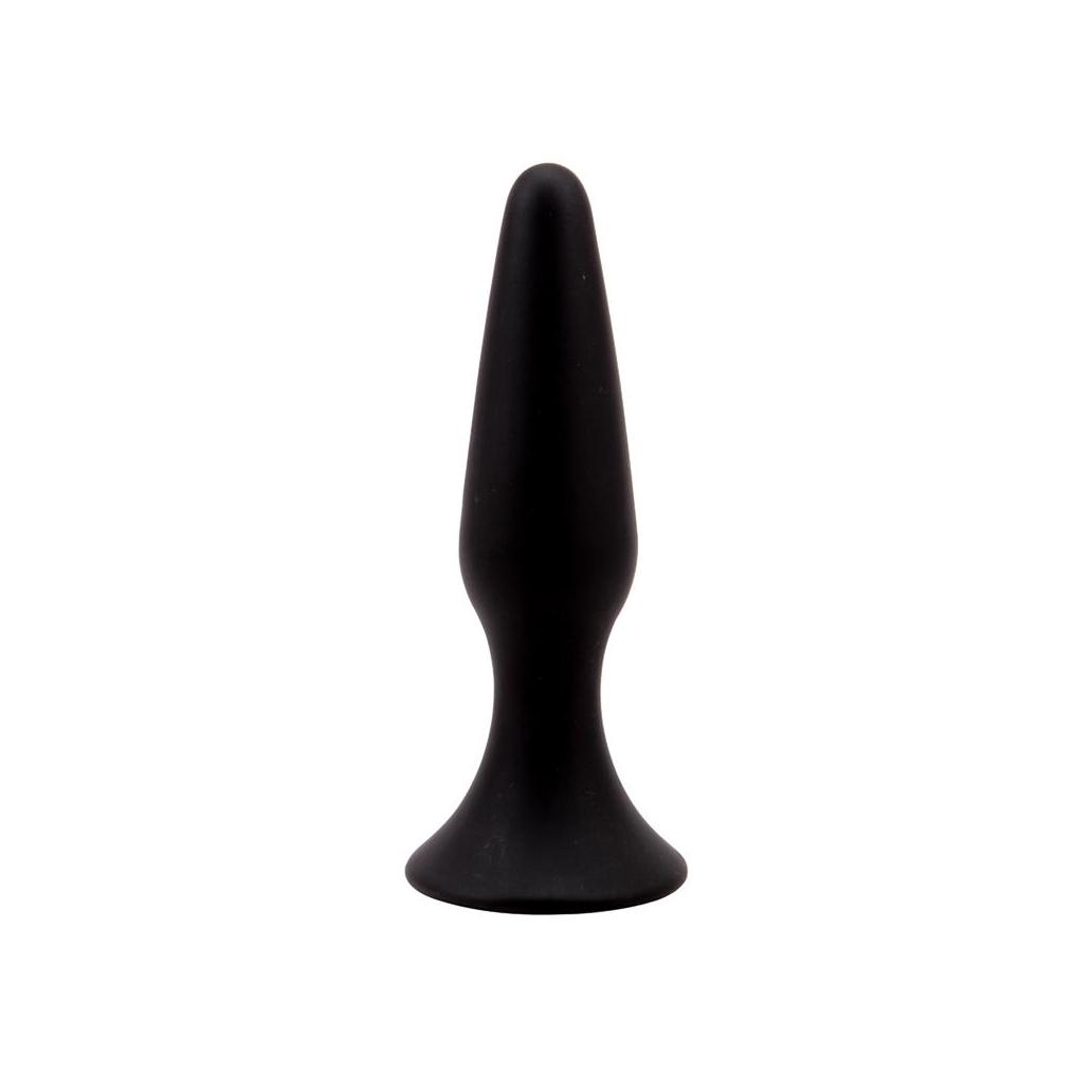 Plug anal 12,5 x 3,1 cm silicona negro