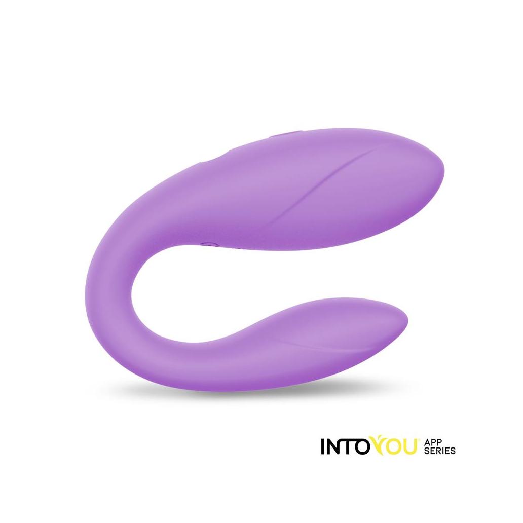 Brinquedo para casal com app de silicone flexível lavanda co