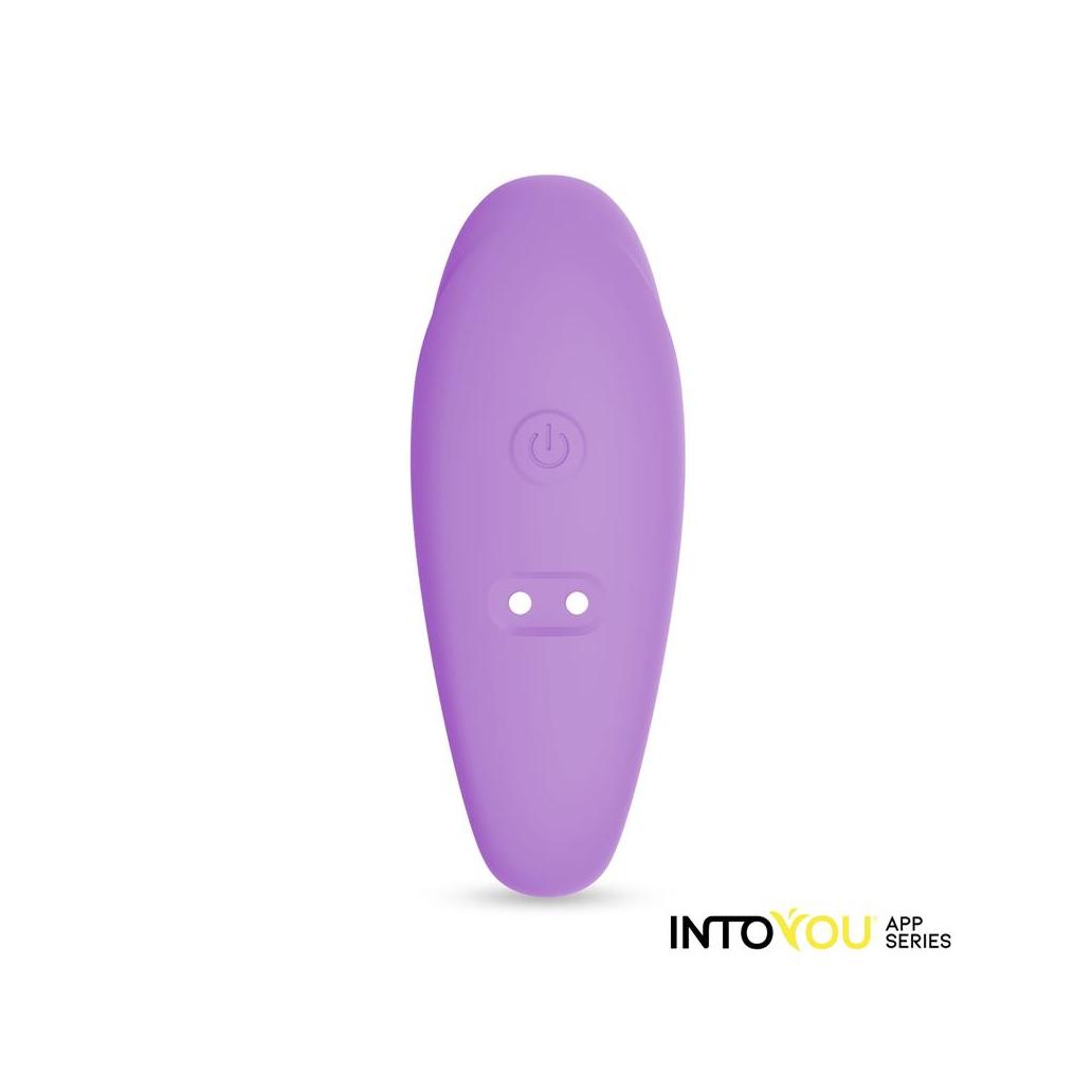 Brinquedo para casal com app de silicone flexível lavanda co