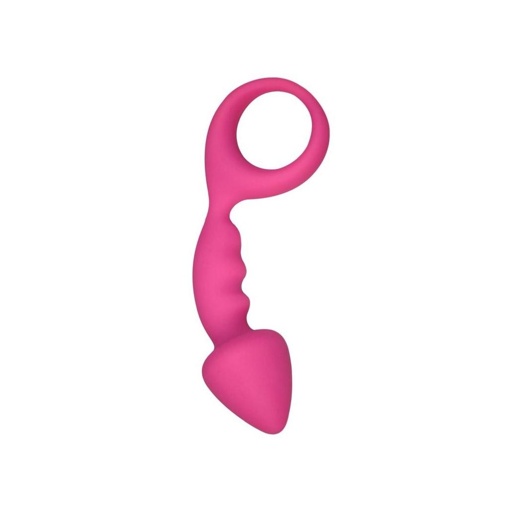 Plug anal budy rosa silicona 13 cm