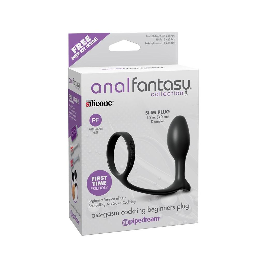 Plug anal ass-gasm para principiantes cor negro