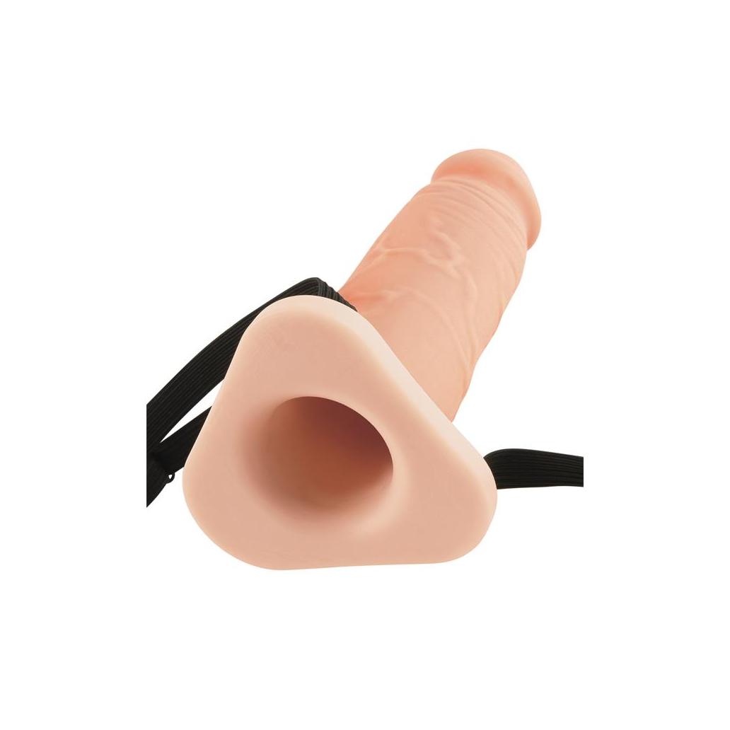 Fantasy x-tensions 20 cm hollow silicone extension - natural