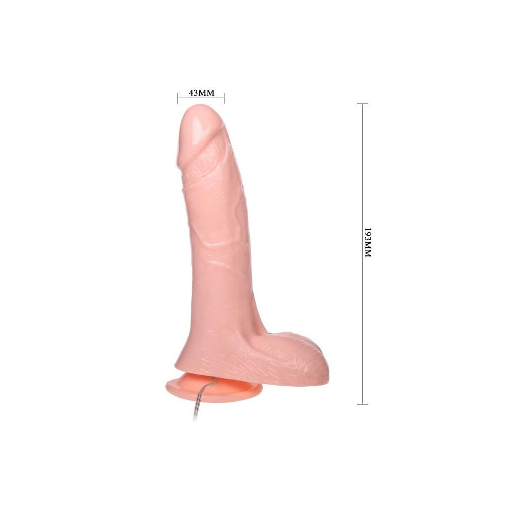 Dildo dançante com bomba cor natural