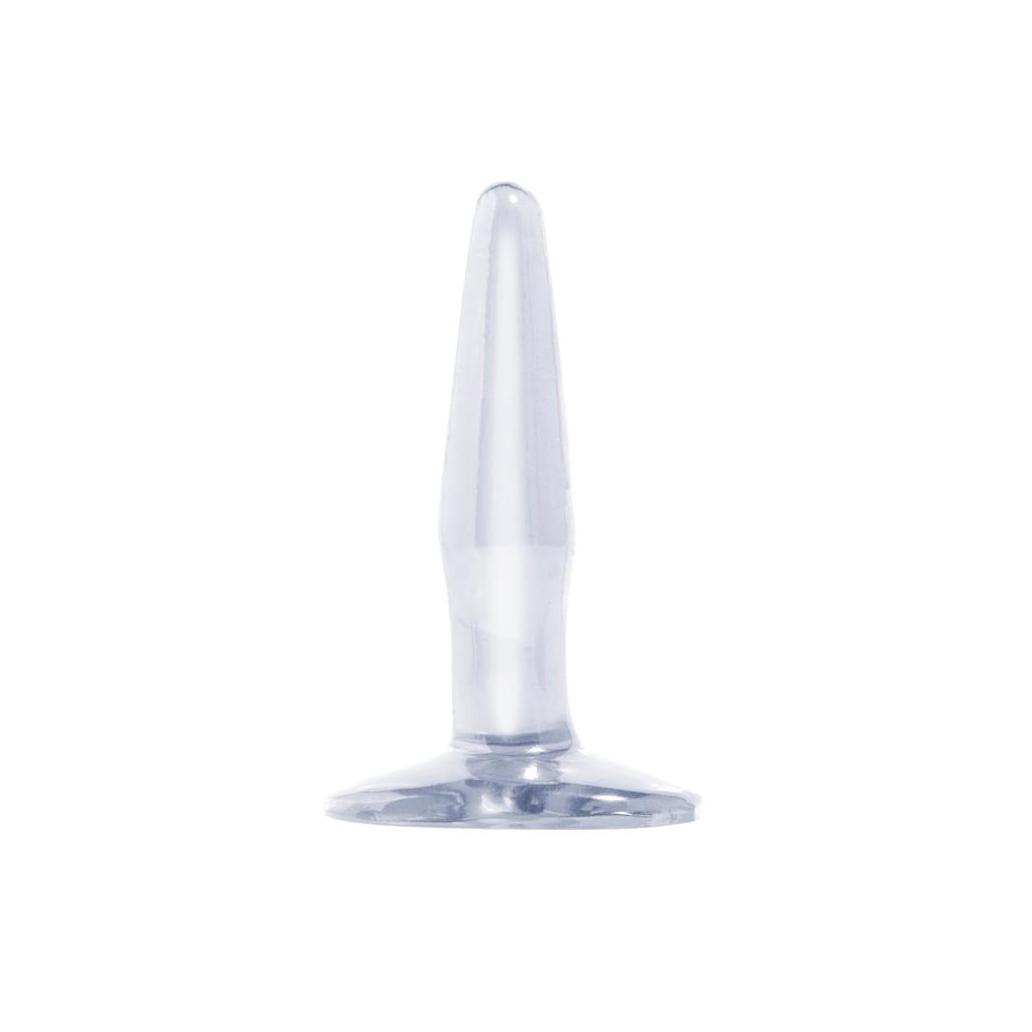 Basix rubber works mini butt plug - cor claro