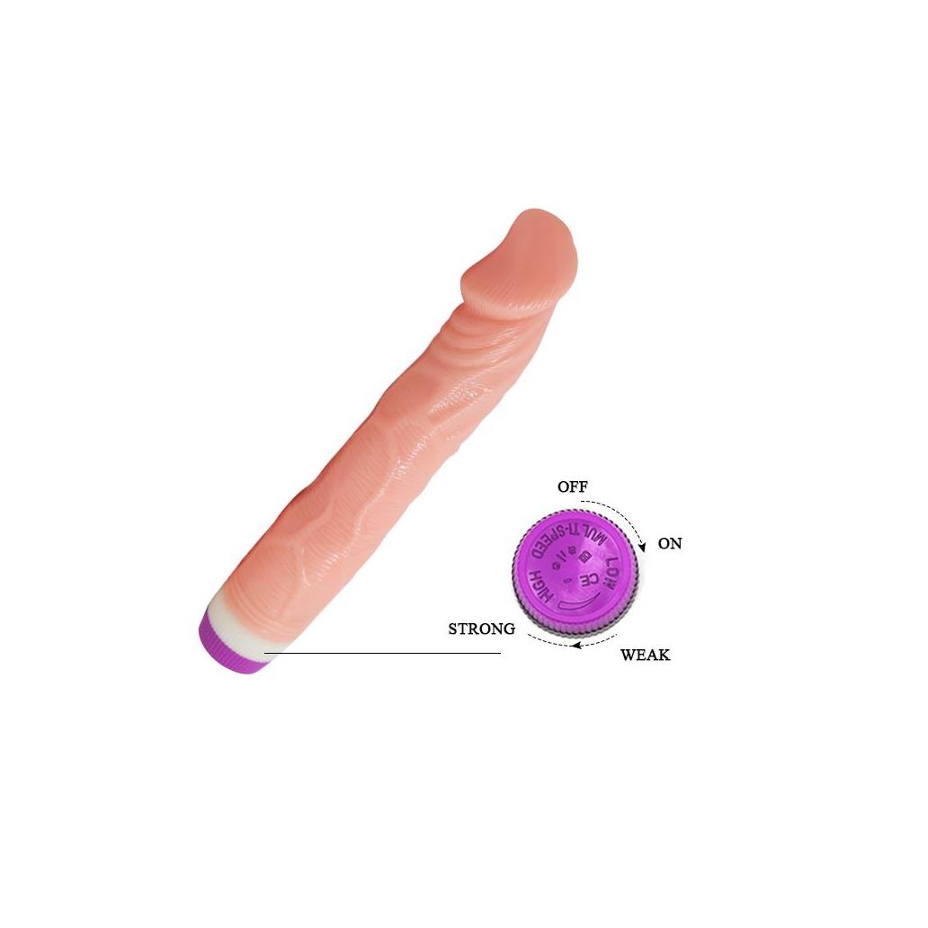 Vibrador natural colour 22 cm