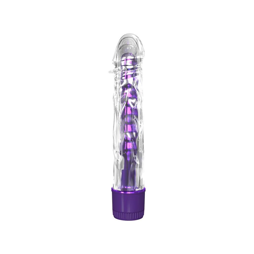 Vibrador metálico roxo mr. twister 17 cm