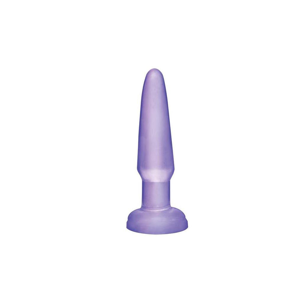 Basix rubber works butt plug principiantes - cor púrpura