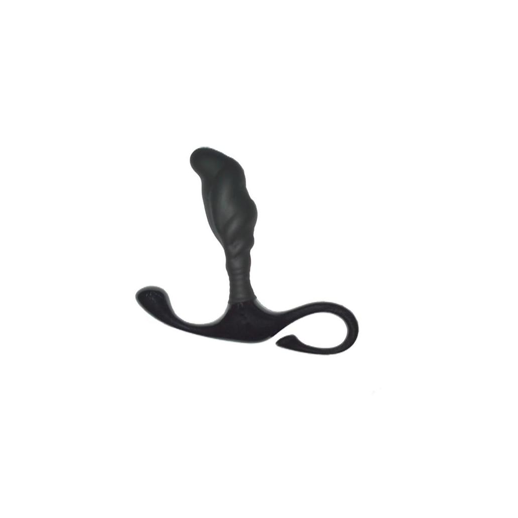 Estimulador anal nero silicone preto 7 cm