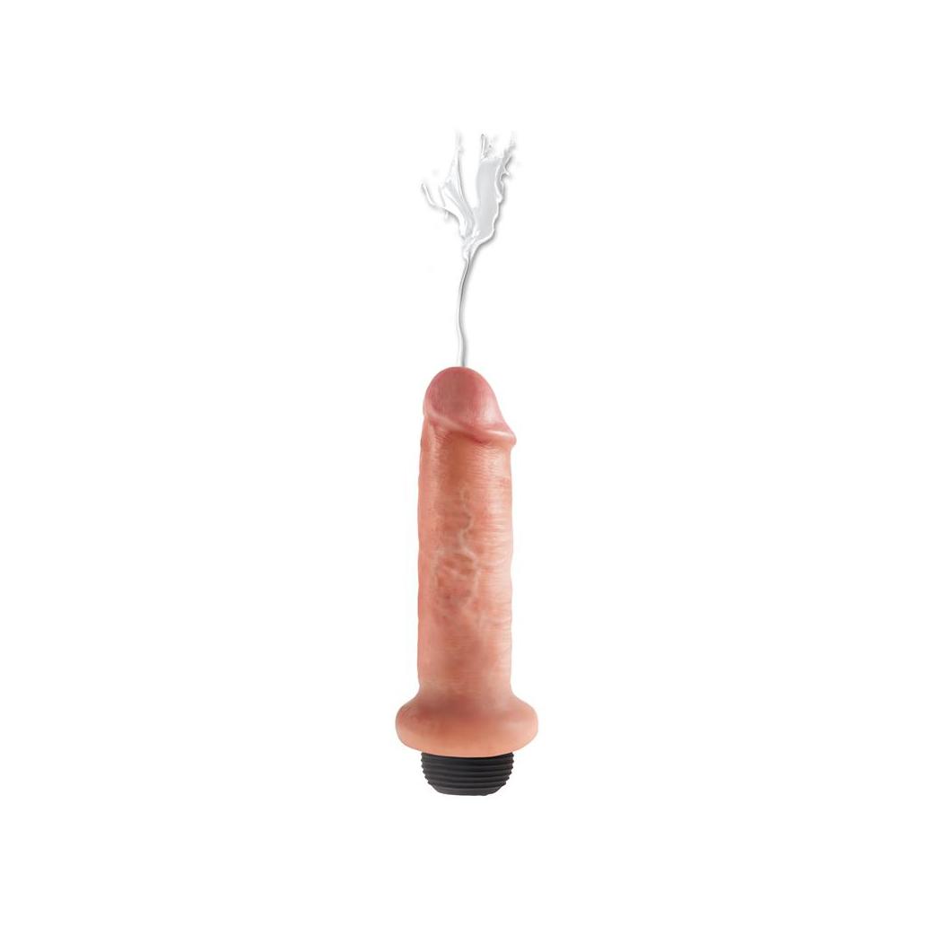 Dildo king cock eyaculador 6 cores natural