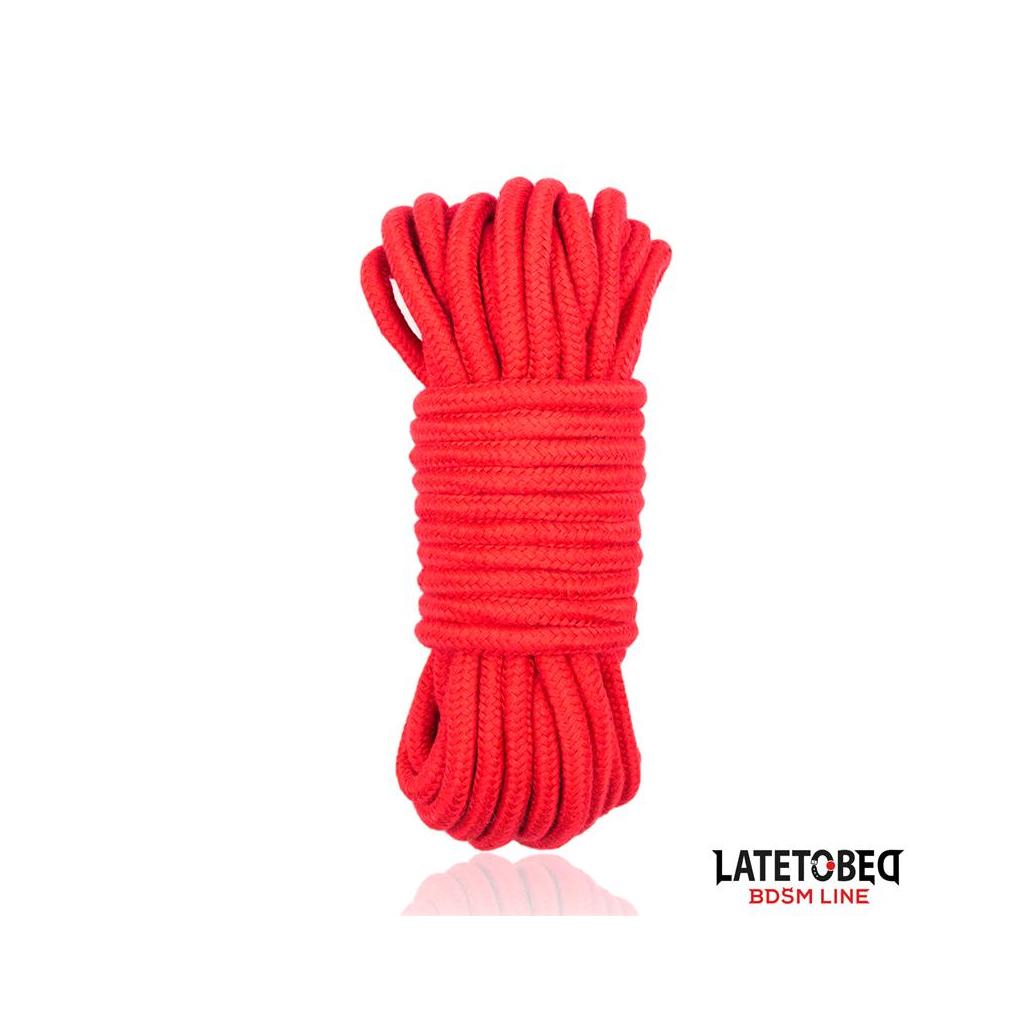 Corda de algodão para bondage 5 m vermelha