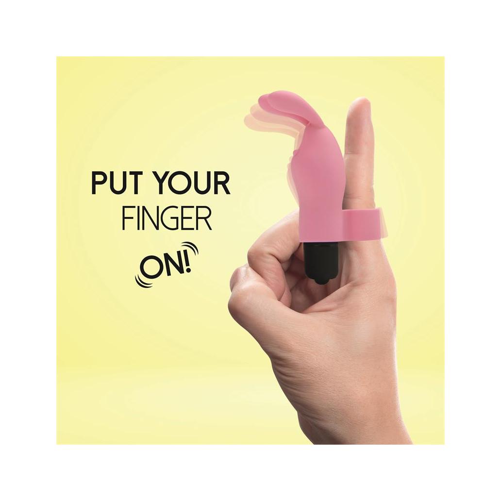 Vibrador de dedo magic finger rosa