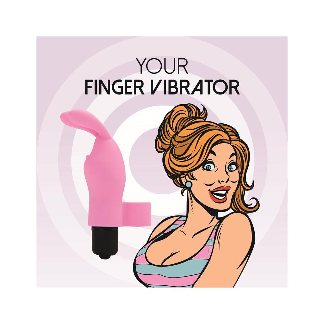 Vibrador de dedo magic finger rosa