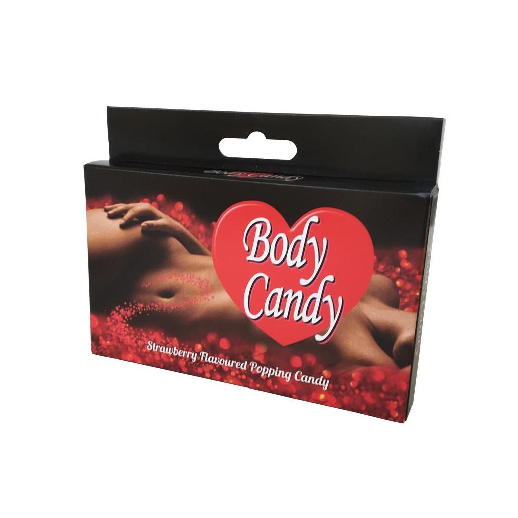 Polvos comestíveis body candy sabor fresa 2x16gr