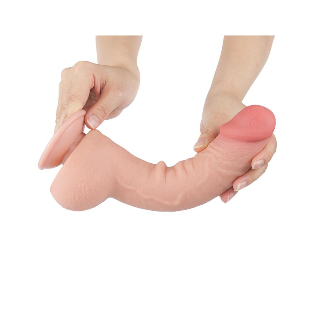 Dildo dual density piel deslizante 9.5