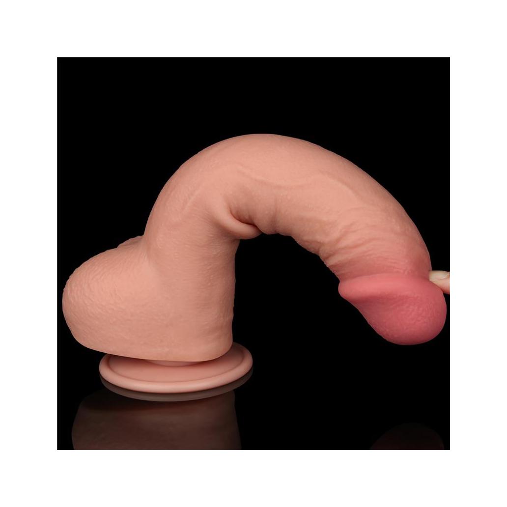 Dildo dual density piel deslizante 9.5