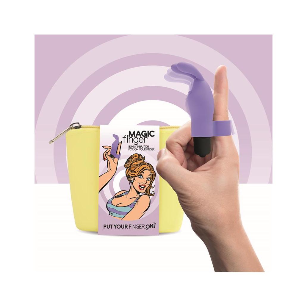 Vibrador de dedo magic finger roxo