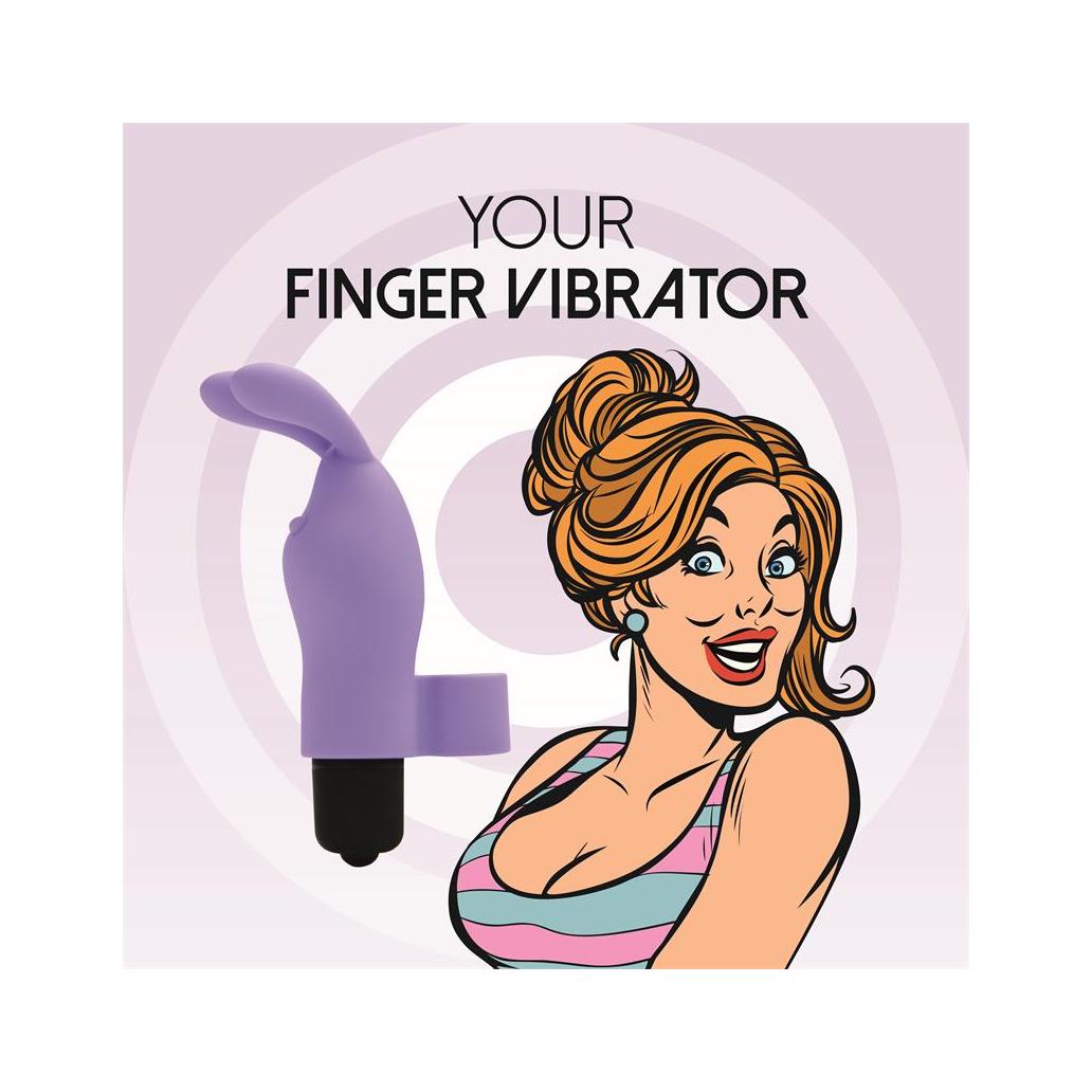 Vibrador de dedo magic finger roxo