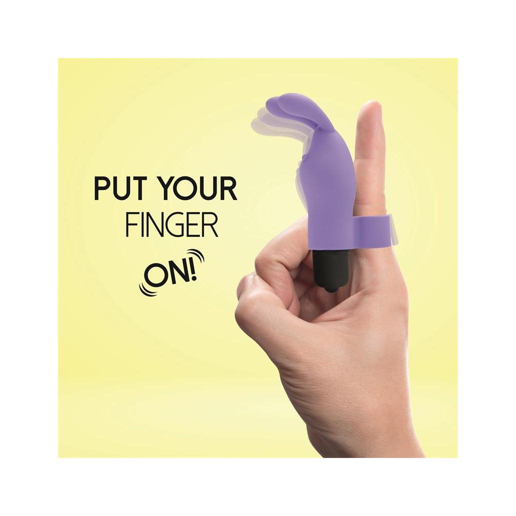 Vibrador de dedo magic finger roxo